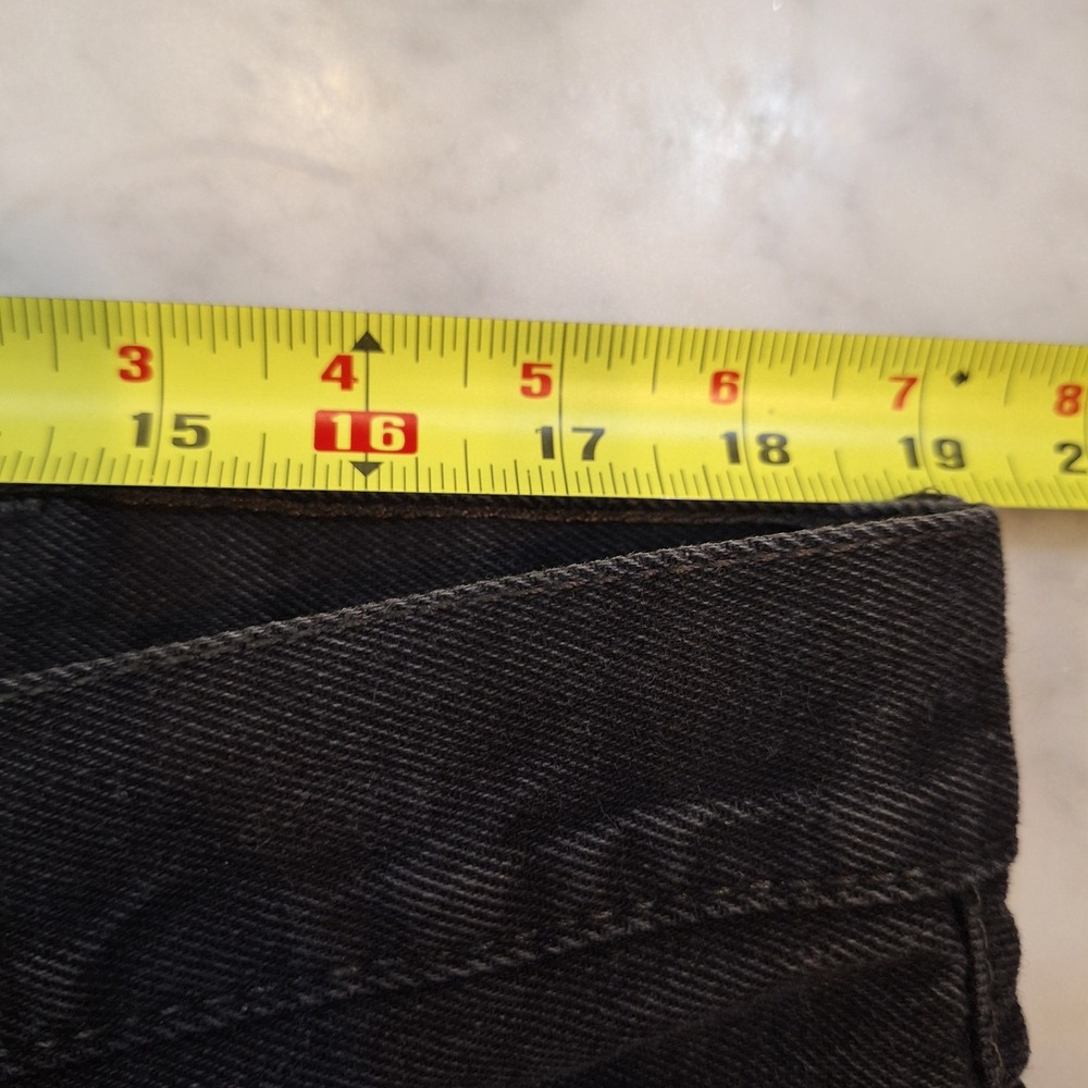 Levi's 550 Relaxed Fit Jeans Mens 38x34 Black Denim Faded Tapered Leg Pants - Picture 7 of 9